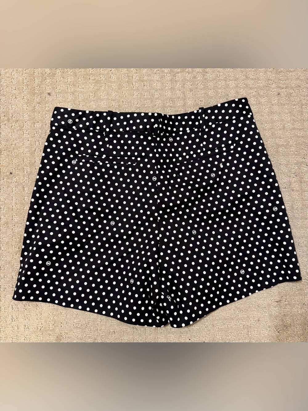 Michael Kors Black and White Polka Dot Women’s Shorts - Picture 2 of 3